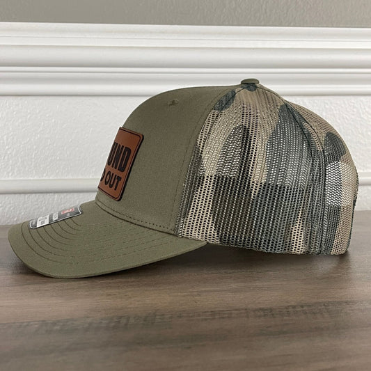 F Around And Find Out FAFO 2A 2nd Amendment Patriotic Leather Patch Hat Green/Camo Patch Hat - VividEditions
