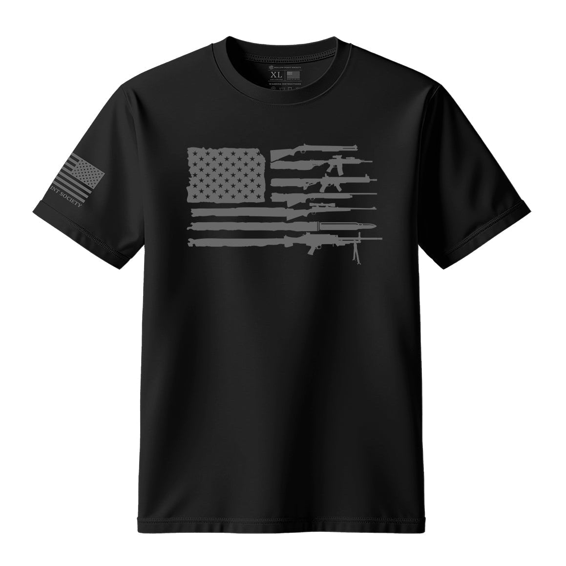 2A American Flag T-Shirt - Hollow Point Society - T-Shirt