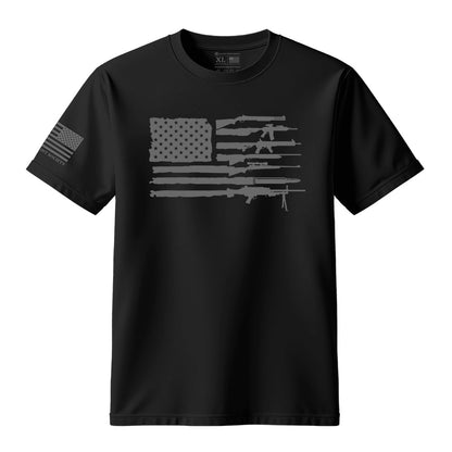 2A American Flag T-Shirt - Hollow Point Society - T-Shirt