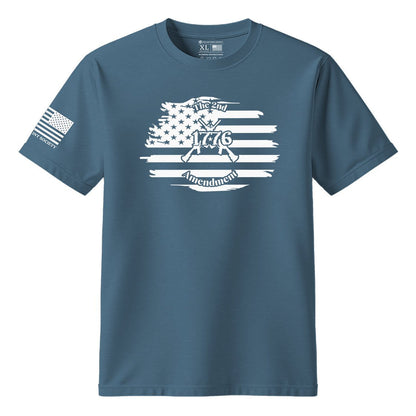 2nd Amendment 1776 American Flag T-Shirt - Hollow Point Society - T-Shirt