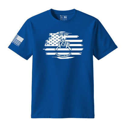 2nd Amendment 1776 American Flag T-Shirt - Hollow Point Society - T-Shirt