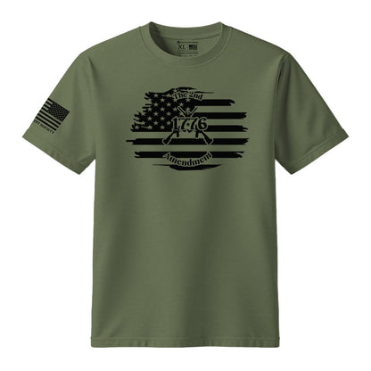 2nd Amendment 1776 American Flag T-Shirt - Hollow Point Society - T-Shirt