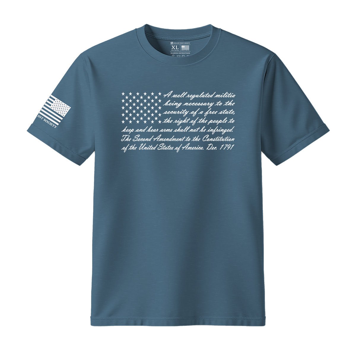 2nd Amendment American Flag T-Shirt - Hollow Point Society - T-Shirt