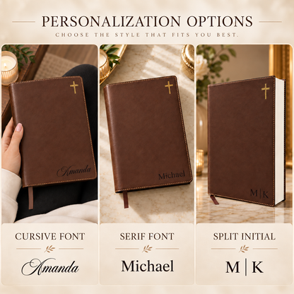Personalized NIV Journal Bible | Custom Engraved Name or Monogram