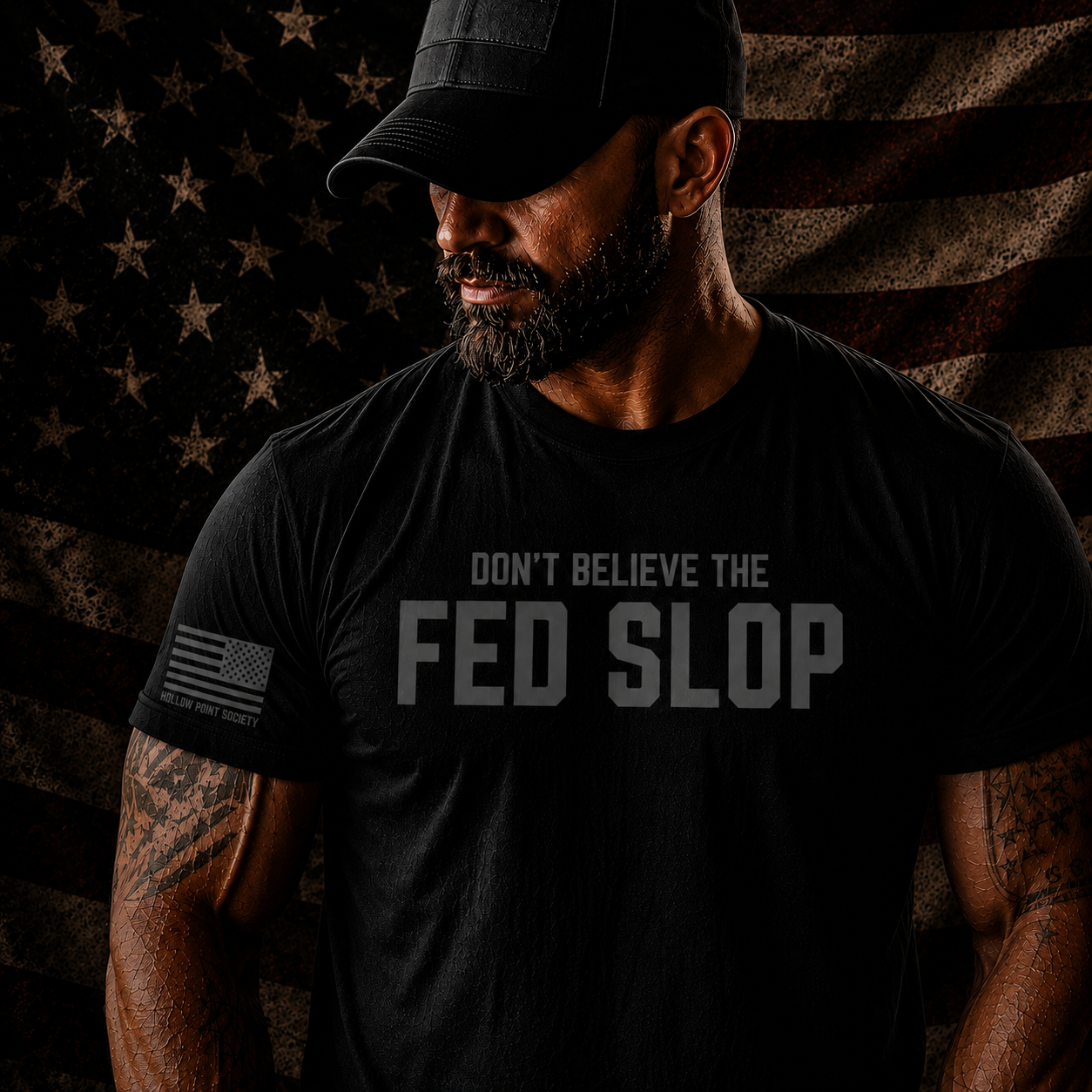 Fed Slop T-Shirt Men's Patriotic Cotton Tee