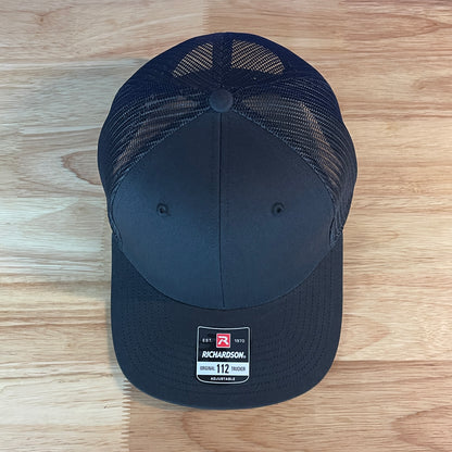 American Flag Man Of God Cross Christian SnapBack Trucker Hat Leather Patch
