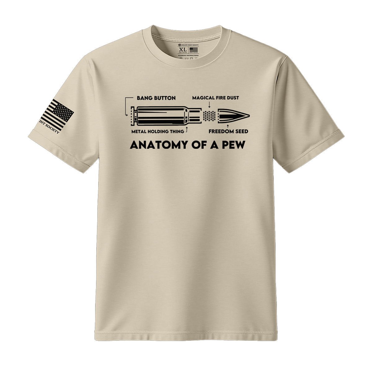 Anatomy Of A Pew T-Shirt - Hollow Point Society - T-Shirt