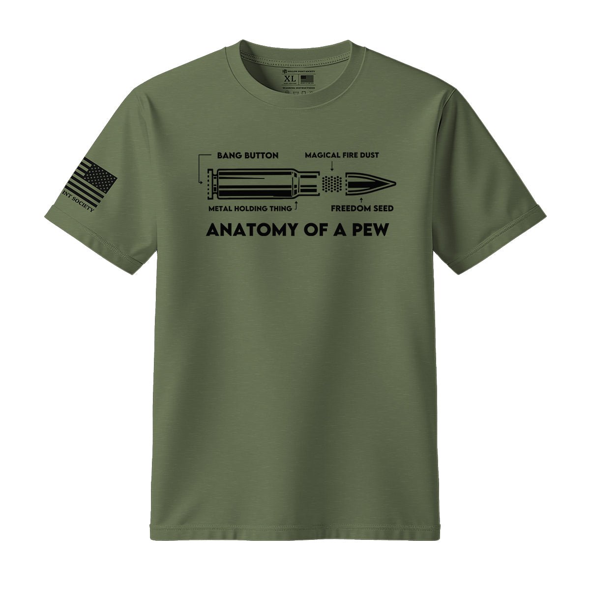 Anatomy Of A Pew T-Shirt - Hollow Point Society - T-Shirt
