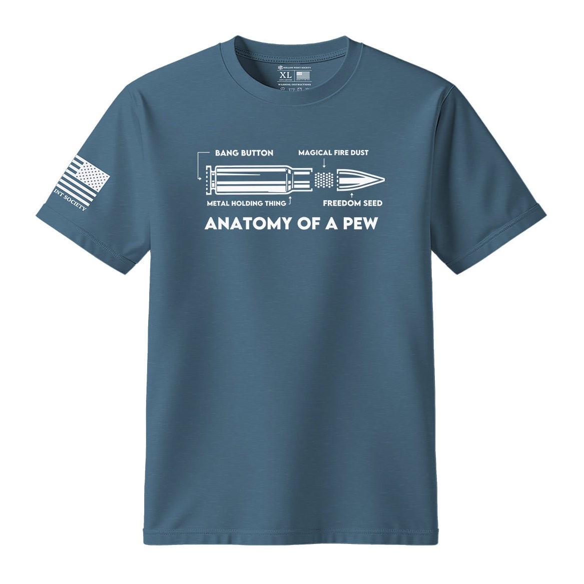 Anatomy Of A Pew T-Shirt - Hollow Point Society - T-Shirt