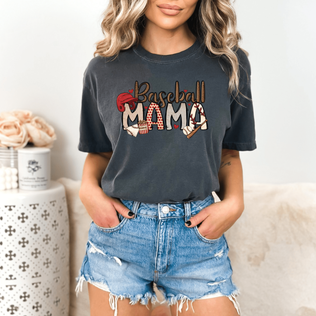 Baseball Mama T-Shirt – Cute & Stylish Game Day Tee T-Shirt