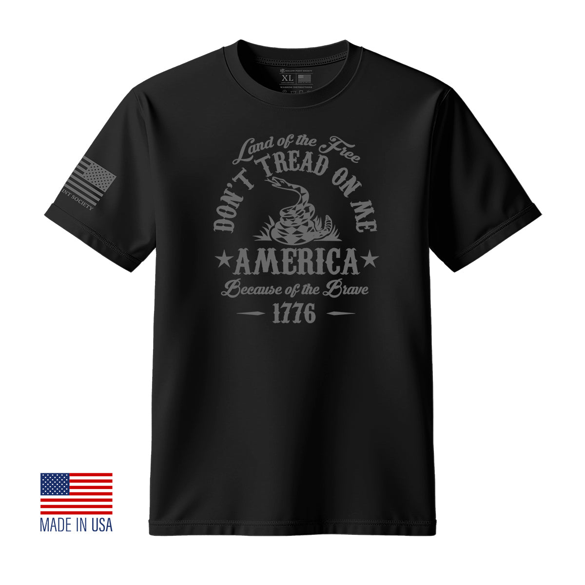 Don't Tread On Me Land Of The Free Gadsden T-Shirt