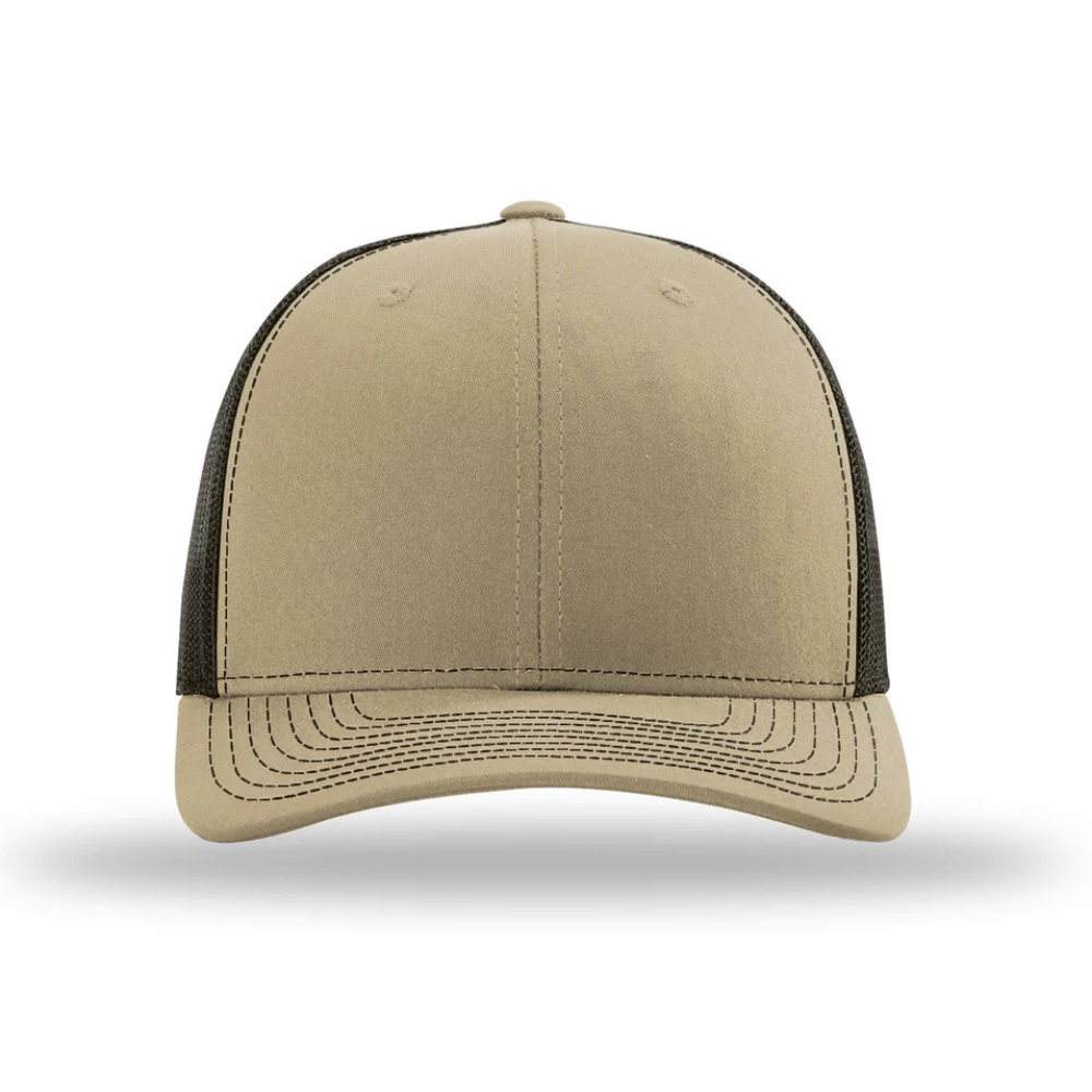 DAD 2A 2nd Amendment Patriotic Leather Patch Hat Khaki/Brown Patch Hat