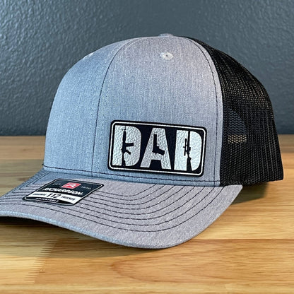 DAD 2A 2nd Amendment Patriotic Side Leather Patch Hat Blk/Silv Patch Hat