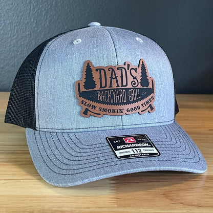 Dad's Backyard Grill BBQ Patch SnapBack Trucker Hat Patch Hat
