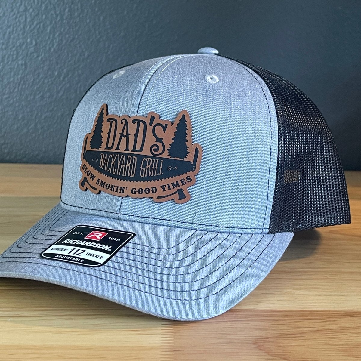 Dad's Backyard Grill BBQ Patch SnapBack Trucker Hat Patch Hat
