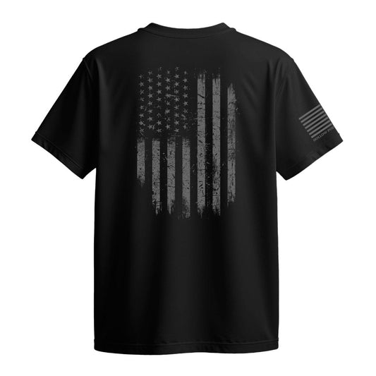 Distressed American Flag T-Shirt - Hollow Point Society - T-Shirt