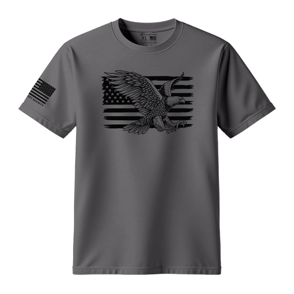 Eagle American Flag T-Shirt - Hollow Point Society - T-Shirt