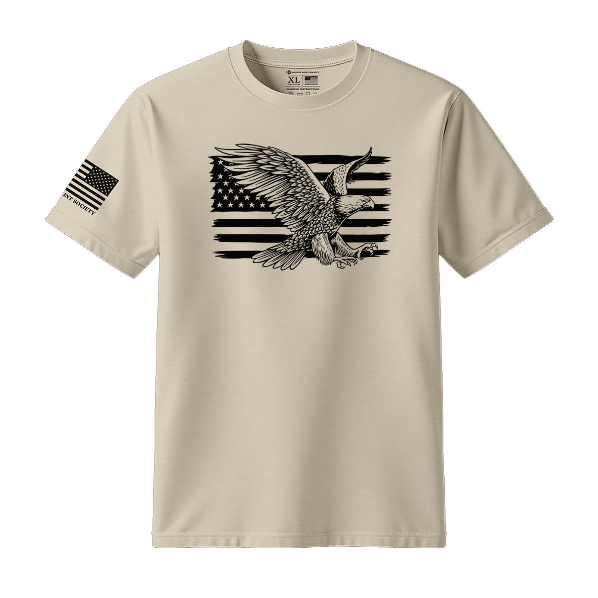 Eagle American Flag T-Shirt - Hollow Point Society - T-Shirt