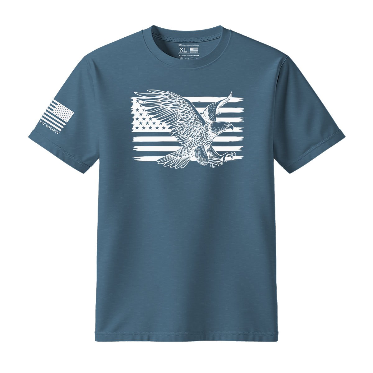 Eagle American Flag T-Shirt - Hollow Point Society - T-Shirt