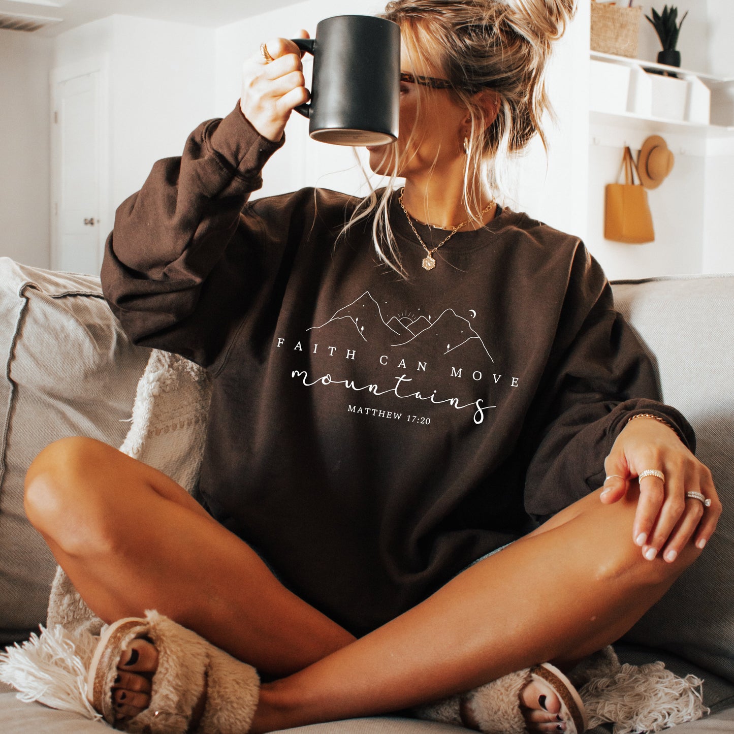 Faith Can Move Mountains Sweatshirt