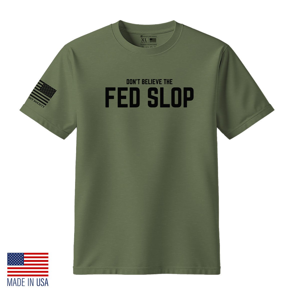 Fed Slop T-Shirt Men's Patriotic Cotton Tee