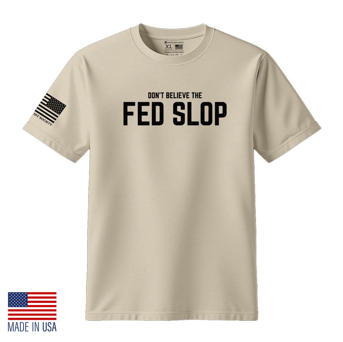 Fed Slop T-Shirt Men's Patriotic Cotton Tee