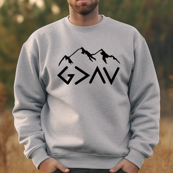God Is Greater Than The Highs And Lows Men's Christian Sweatshirt (3 colors) Sweater