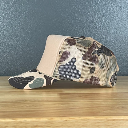 Howdy Darlin' Classic Foam Trucker Hat Tan/Camo Trucker Hat