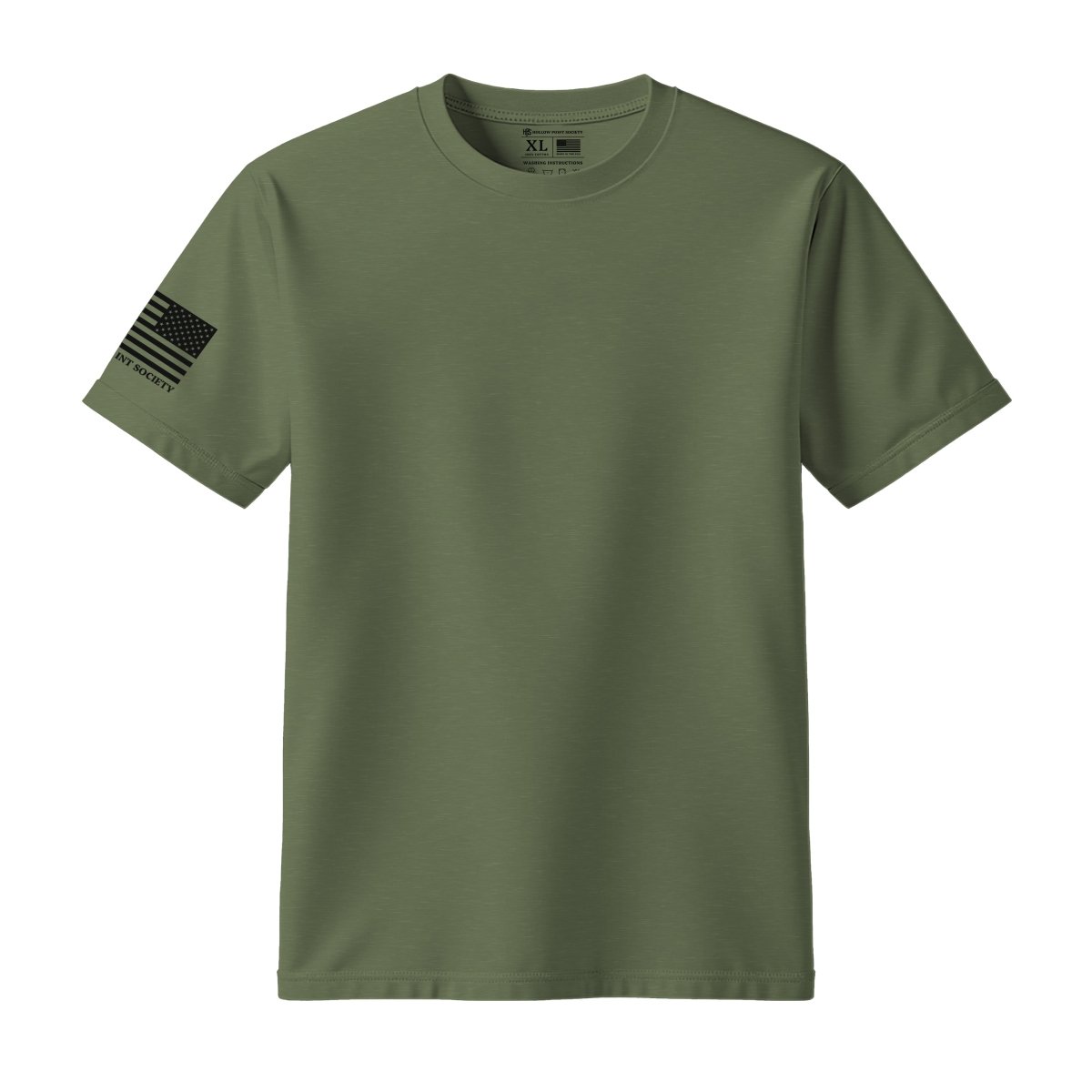 HPS Everyday Classics American Flag Sleeve T-Shirt - Hollow Point Society - T-Shirt