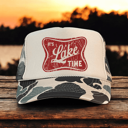 It's Lake Time Summer Country Classic Foam Trucker Hat Trucker Hat