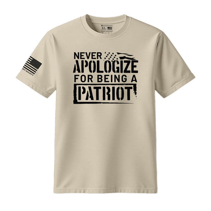 Never Apologize For Being A Patriot T-Shirt - Hollow Point Society - T-Shirt