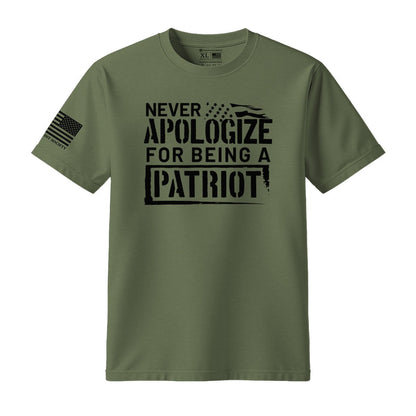 Never Apologize For Being A Patriot T-Shirt - Hollow Point Society - T-Shirt