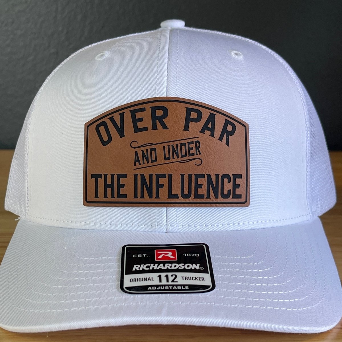Over Par & Under The Influence Golf Hat SnapBack Trucker Hat Patch Hat