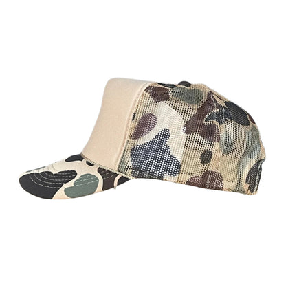 Participation Trophy Wife Funny Classic Foam Trucker Hat Tan/Camo Trucker Hat