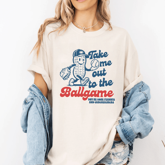 Take Me Out to the Ballgame Little League Baseball Mom Shirt T-Shirt