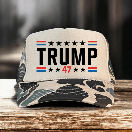 Trump 47 Hat Classic Foam Trucker Hat Trucker Hat