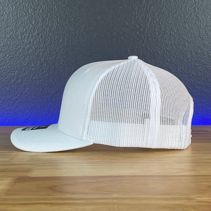 UNVAXXED & OVER TAXED Leather Patch Hat Black/Silver Patch Hat