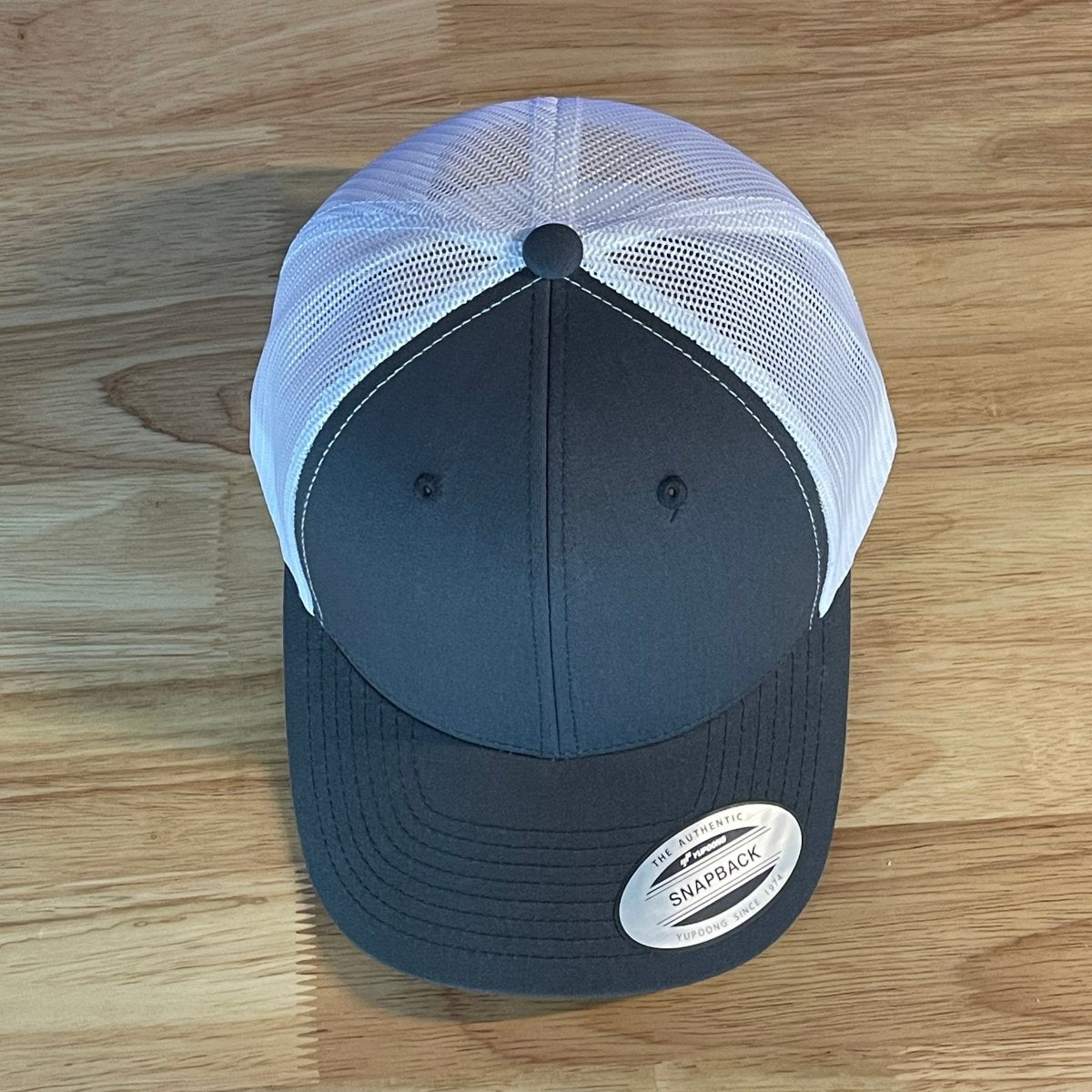 UNVAXXED & OVER TAXED Leather Patch Hat Rawhide Charcoal/White Patch Hat