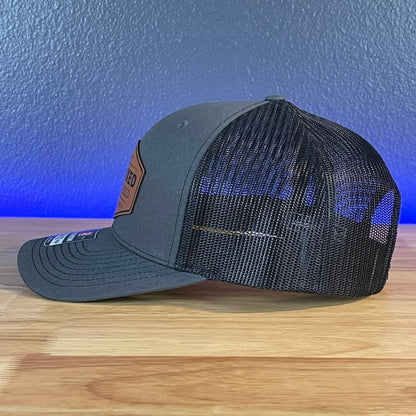 UNVAXXED & OVER TAXED Leather Patch Hat Rawhide Patch Hat