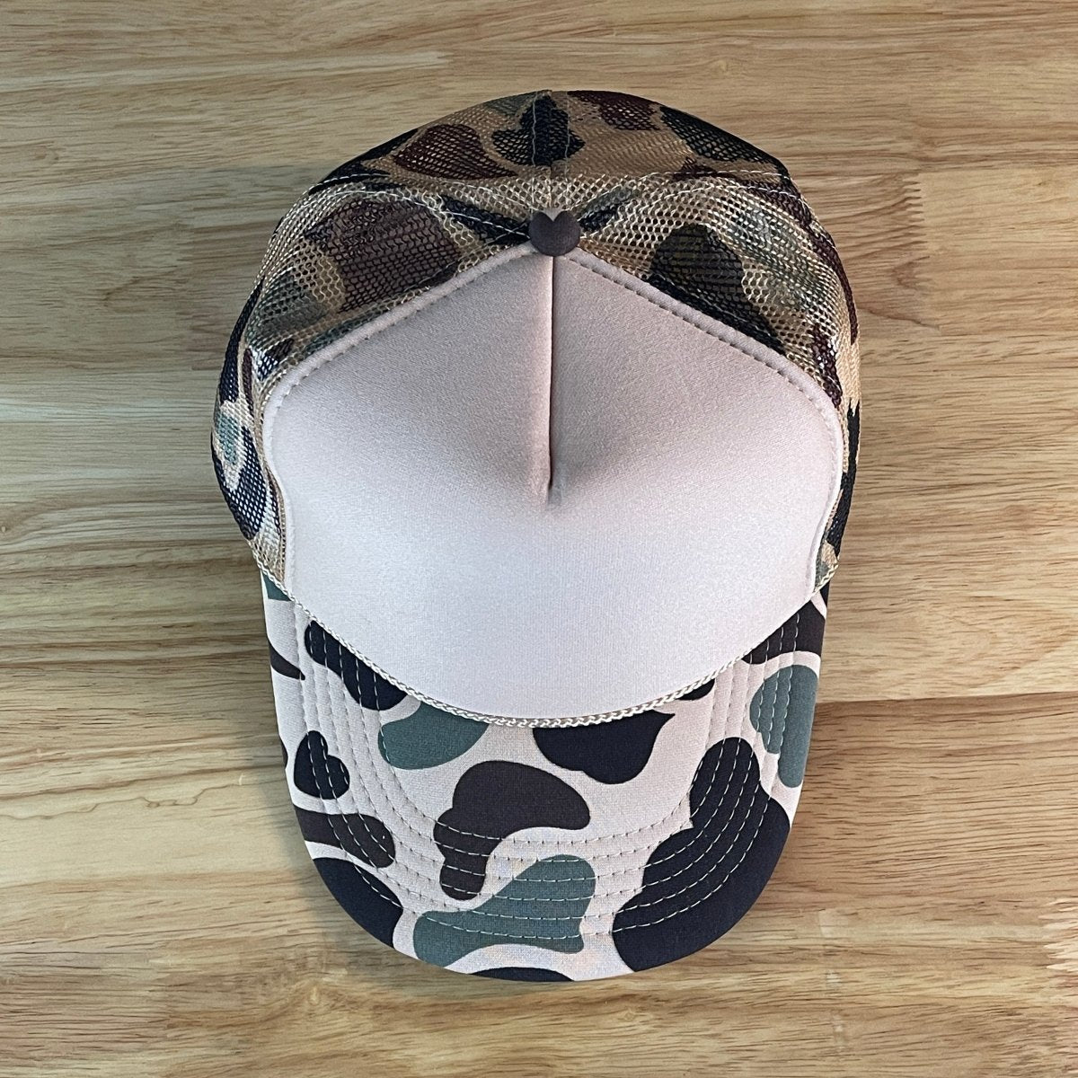 Y"ALL Country Classic Foam Trucker Hat Tan/Camo Trucker Hat