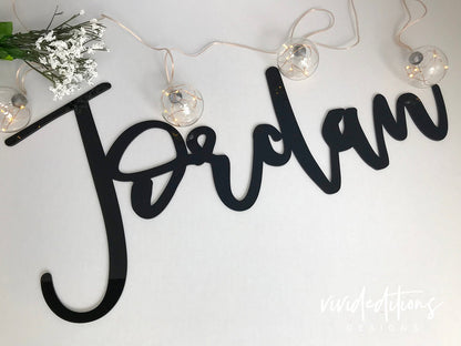 24” Rose Gold Medium Personalized Name Sign - VividEditions