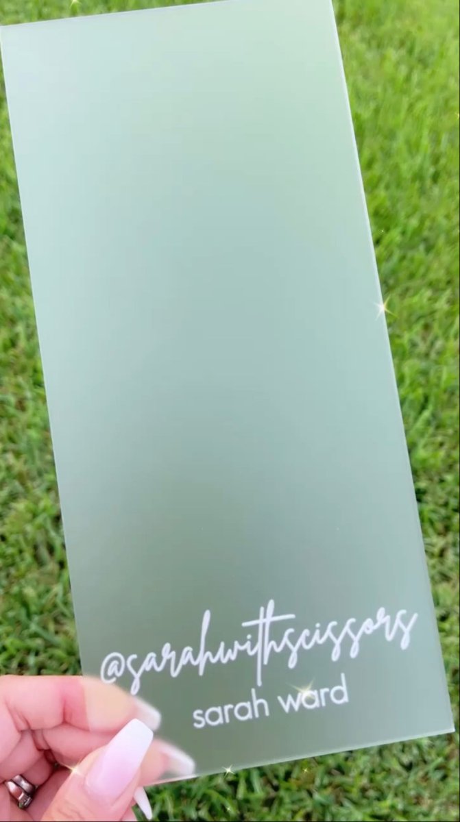 Personalized Acrylic Balayage Foil Board, Custom Engraved (3 sizes) - VividEditions