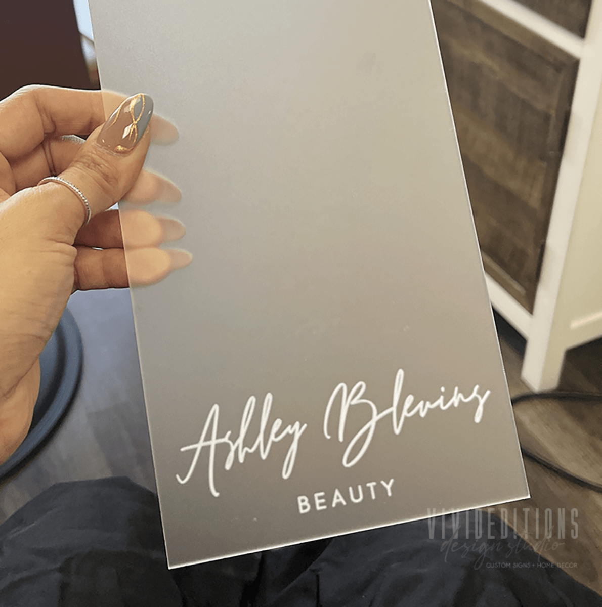 Personalized Acrylic Balayage Foil Board, Custom Engraved (3 sizes) - VividEditions