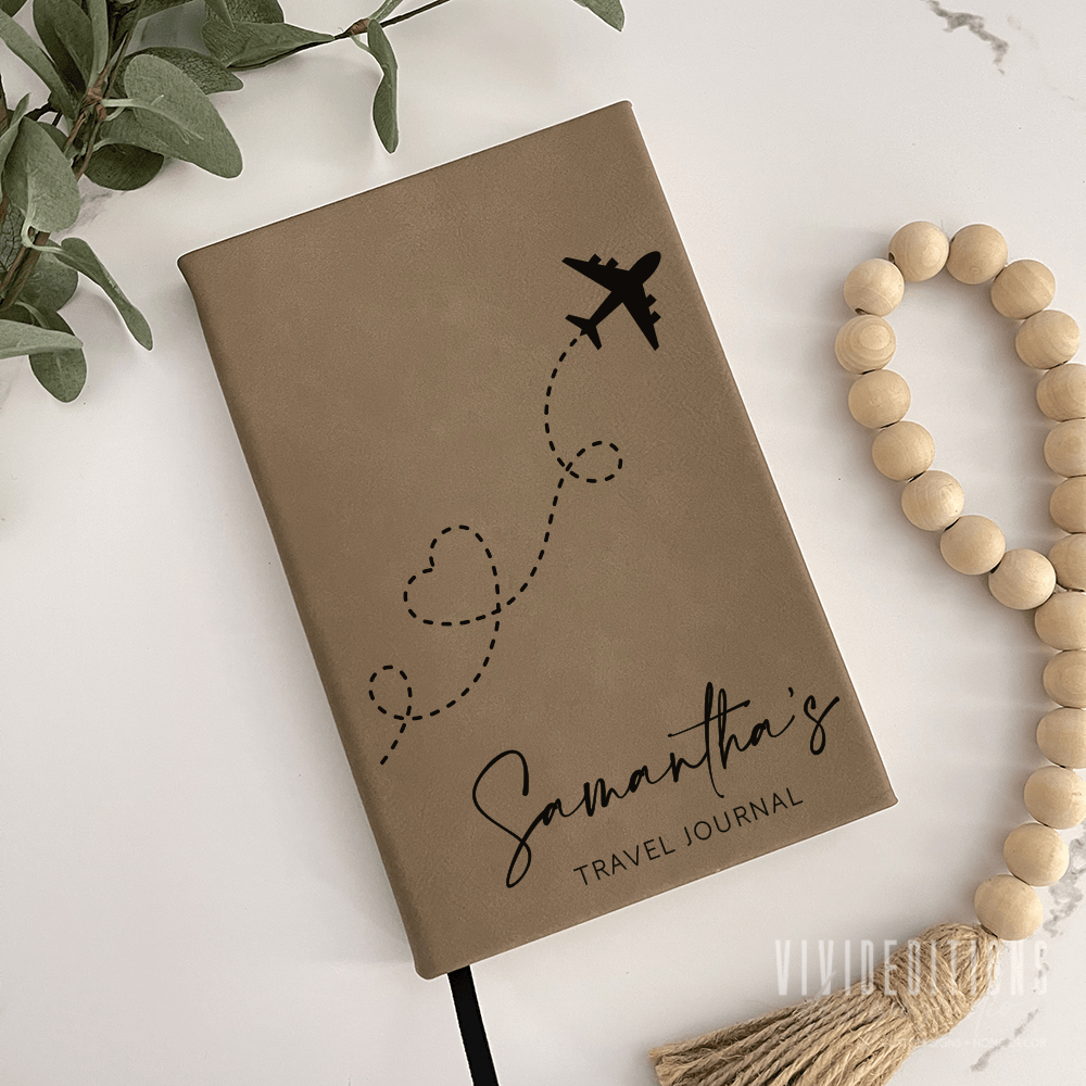 Personalized Engraved Leather Journal (11 designs) - VividEditions