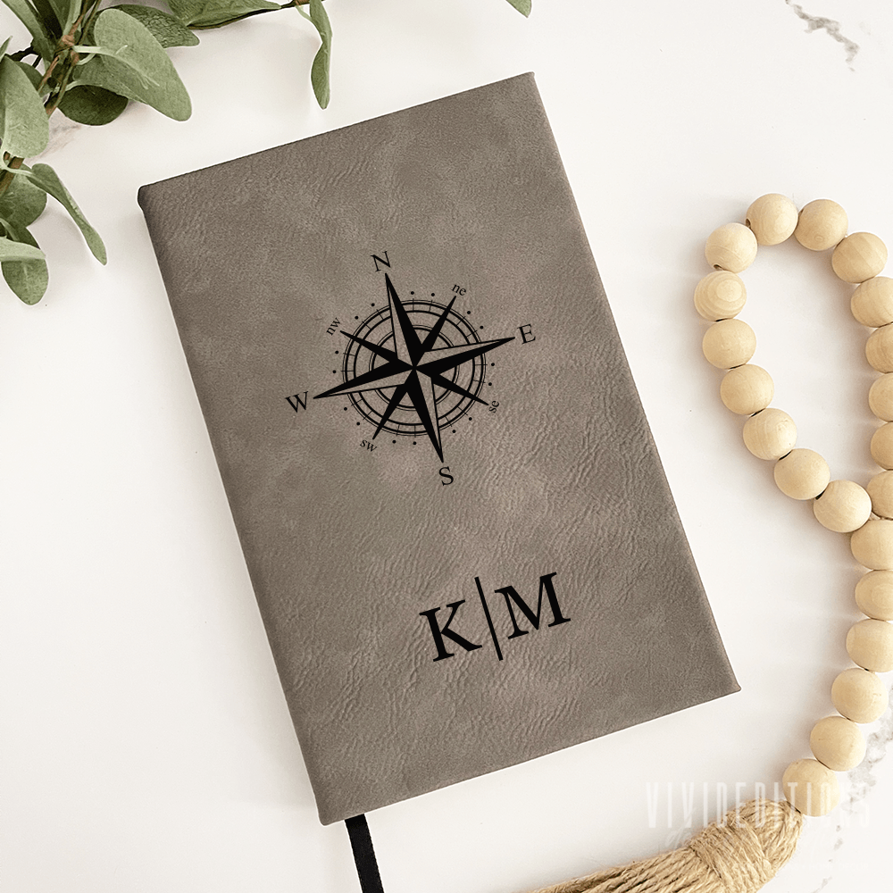 Personalized Engraved Leather Journal (11 designs) - VividEditions