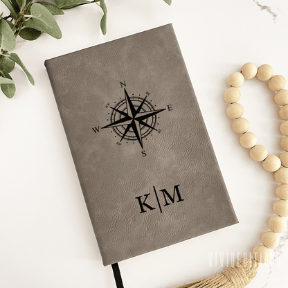 Personalized Engraved Leather Journal (11 designs) - VividEditions